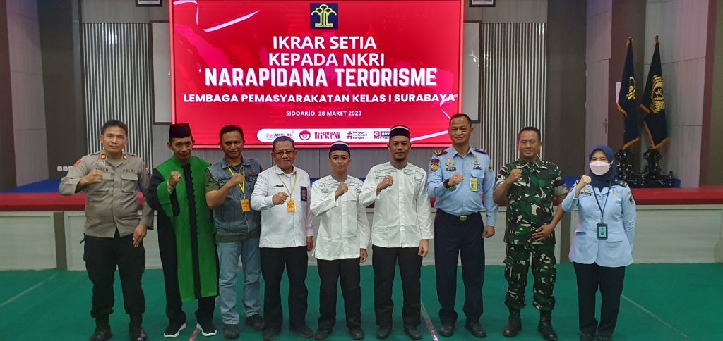 Dua Pekan Di Lapas Surabaya, Dua Napiter Ikrar Setia NKRI