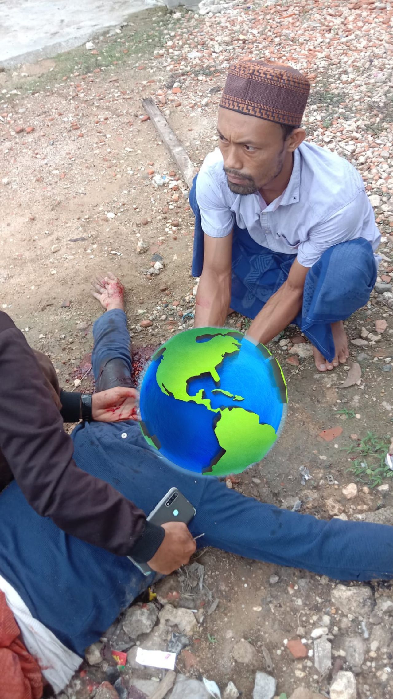 Korban carok yang akhirnya meninggal. Foto: SS Video Viral