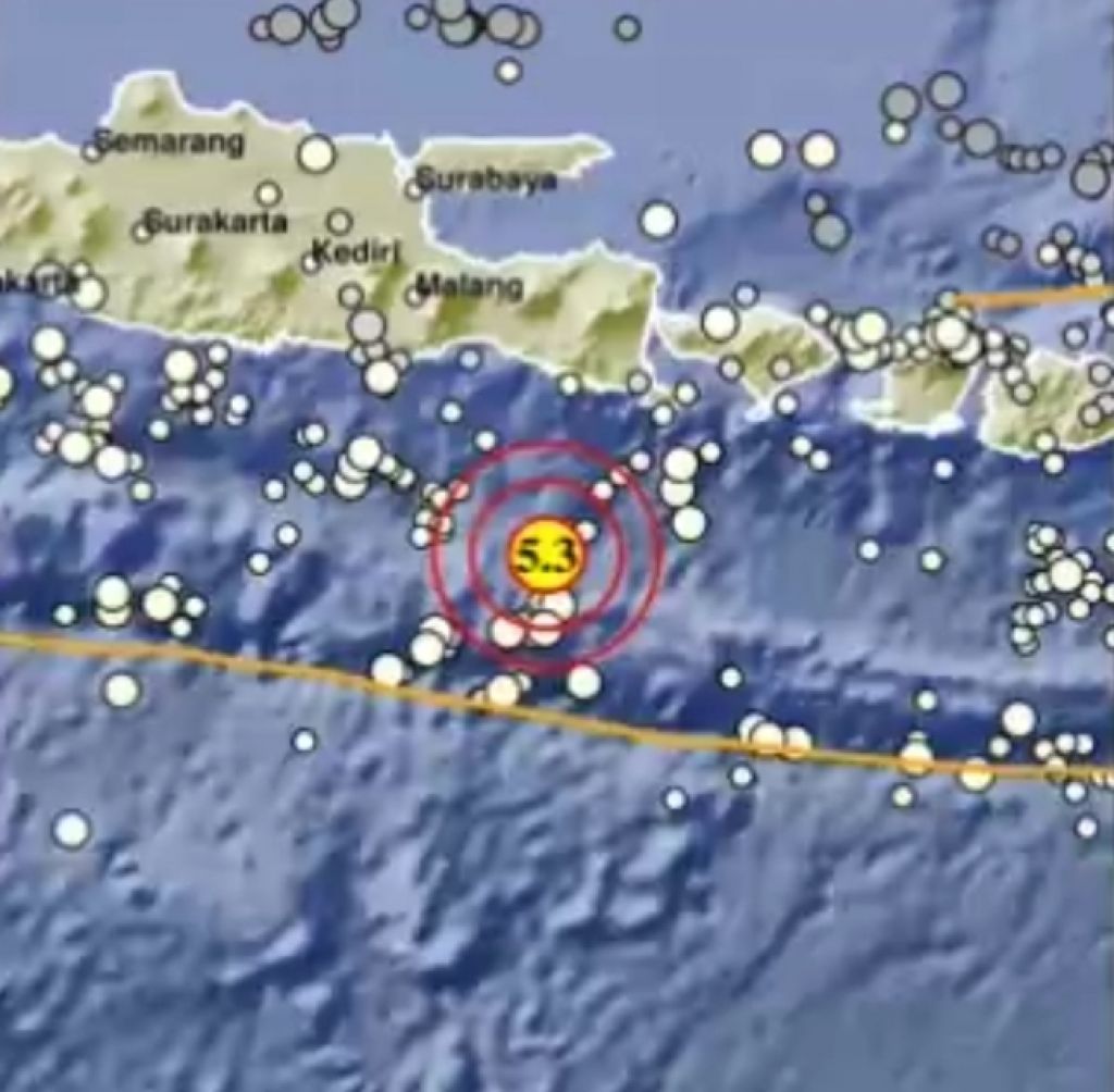 Gempa Bumi Mag 5,3 Mengguncang Kabupaten Jember