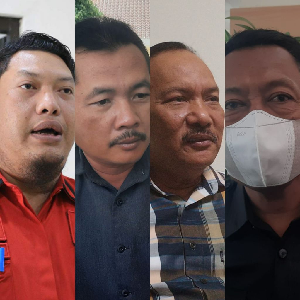  Dari Kiri:  Ketua DPRD Kota Madiun, Andi Raya BMS, Hari Santoso (Ketua Komisi I), Ngedi Trisno Y Ketua (Komisi II), Dwi Djatmiko AS (Ketua Komisi III).  