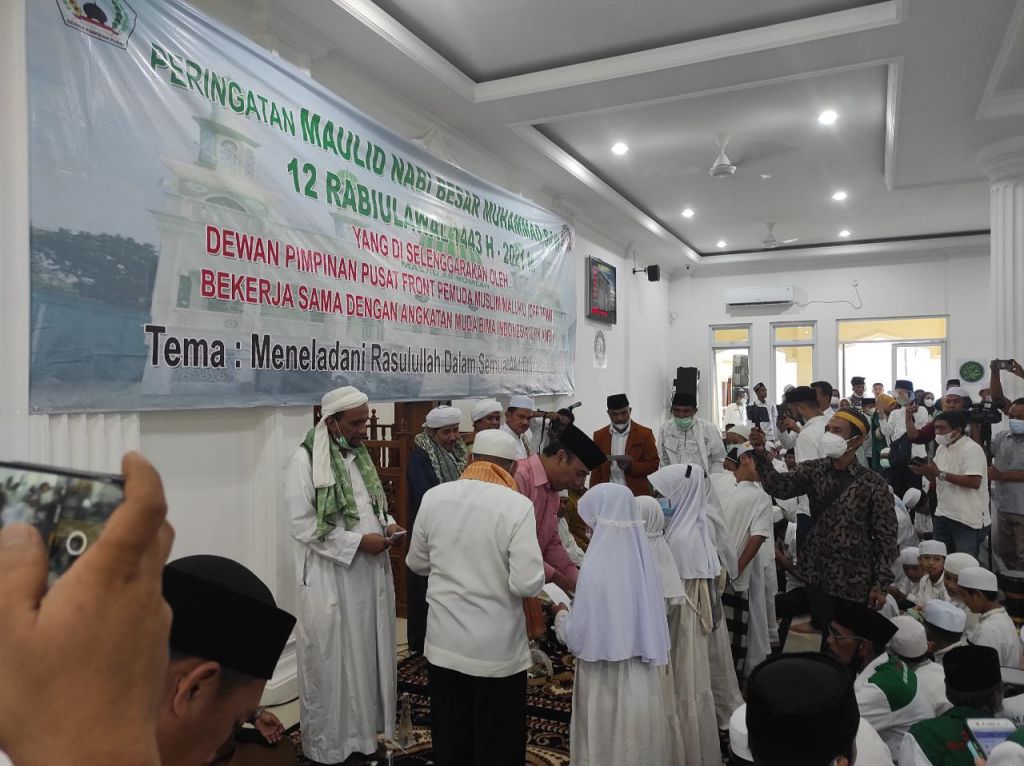 Suasana peringatan Maulid Nabi Muhammad SAW 1433 H, Sabtu (6/11/2021), yang digelar DPP FPMM dan DPP AMBI.