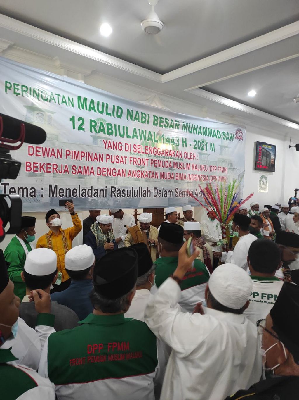 Suasana peringatan Maulid Nabi Muhammad SAW 1433 H, Sabtu (6/11/2021), yang digelar DPP FPMM dan DPP AMBI.