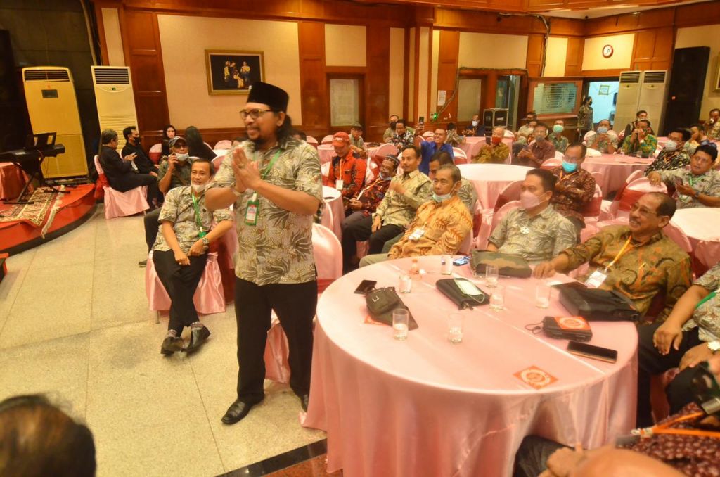 Acara temu bareng di Rumah Makan Nur Pasifik, Jl. Adityawarman, Surabaya, Sabtu (20/11/2021). 