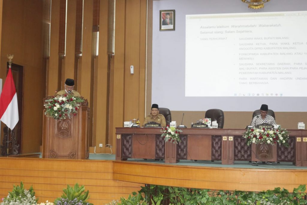 Rapat Paripurna DPRD Kabupaten Malang (Foto: Muhammad)   