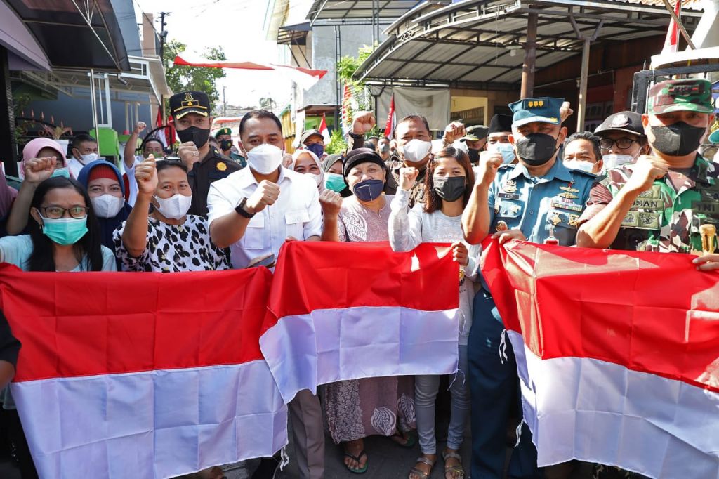 Seluruh warga Surabaya ikut merayakan HUT RI ke-77