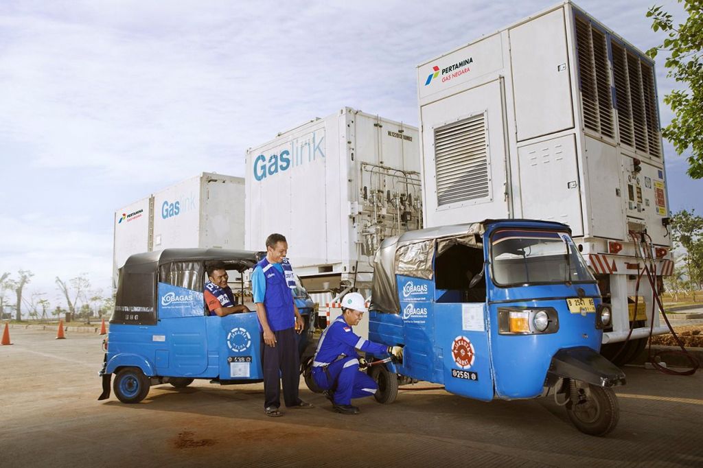 Gagas akan menggunakan memakai GTM (gas transportation modul) untuk membawa gas bumi.