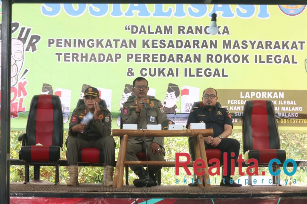 Sosialisasi Gempur Rokok Ilegal, Satpol PP Pemkab Malang Sasar Komunitas Sound System