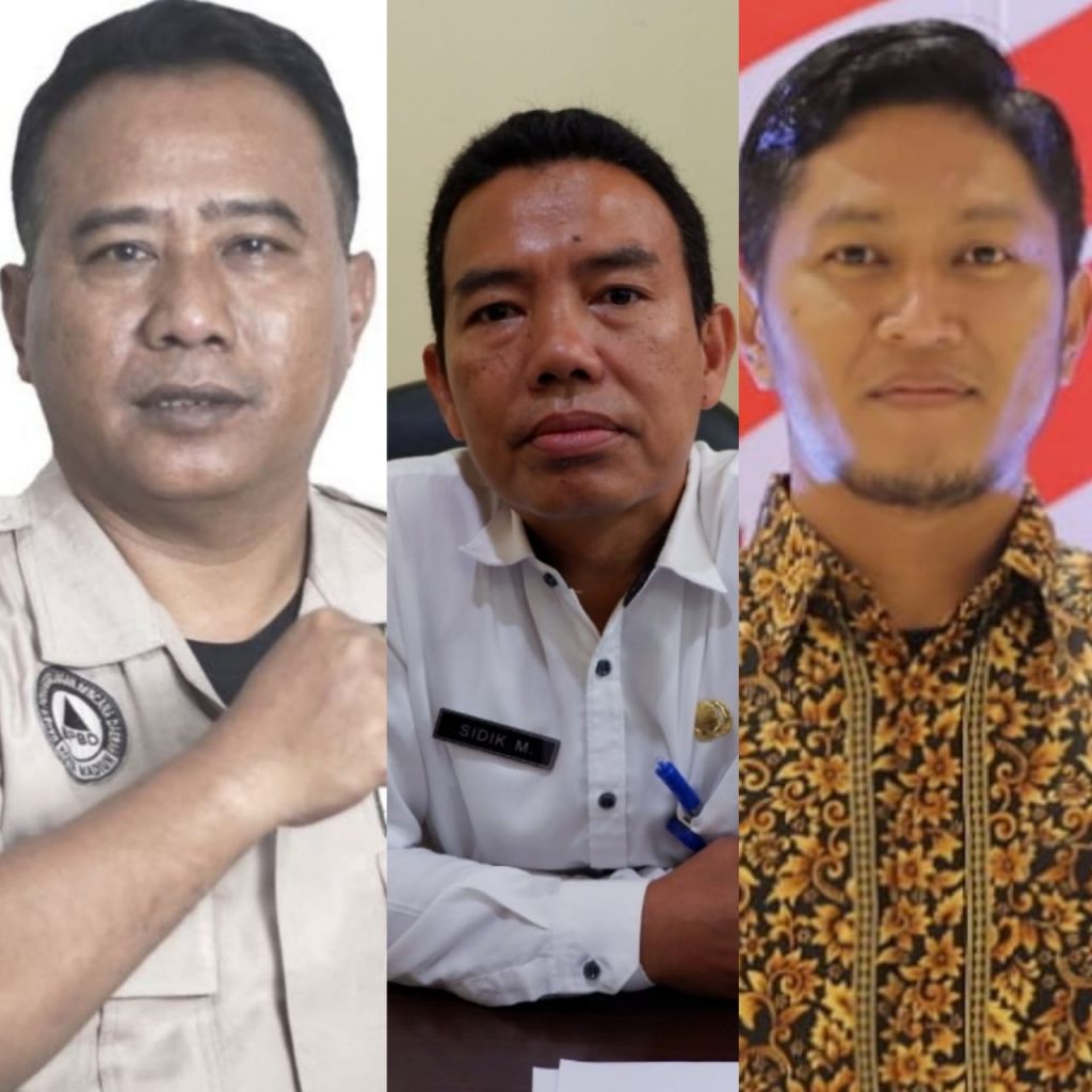 CALON KANDIDAT KEPALA BAPENDA: Dari kiri, Jariyanto, Sidik Muktiaji, dan Teguh Sudariyanto.