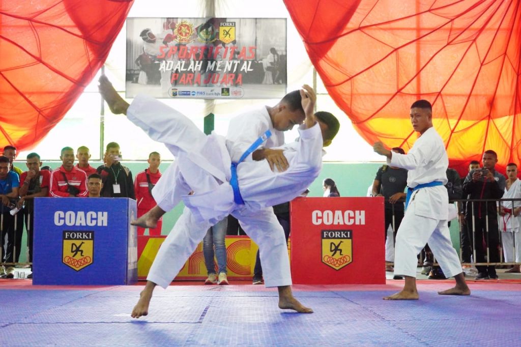Ribuan Atlet Karate Ikuti Kejuaraan 4th National Open Karate Championship 2023