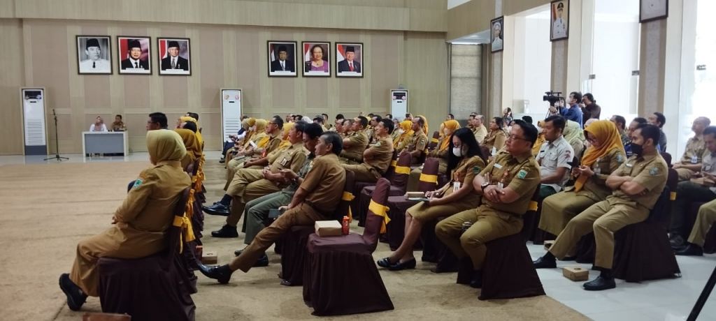 Peserta sosialisasi SPBE di ikuti oleh kepala OPD, pejabat eselon III dan fungsional di lingkungan Pemkot Batu. Foto: Suprianto