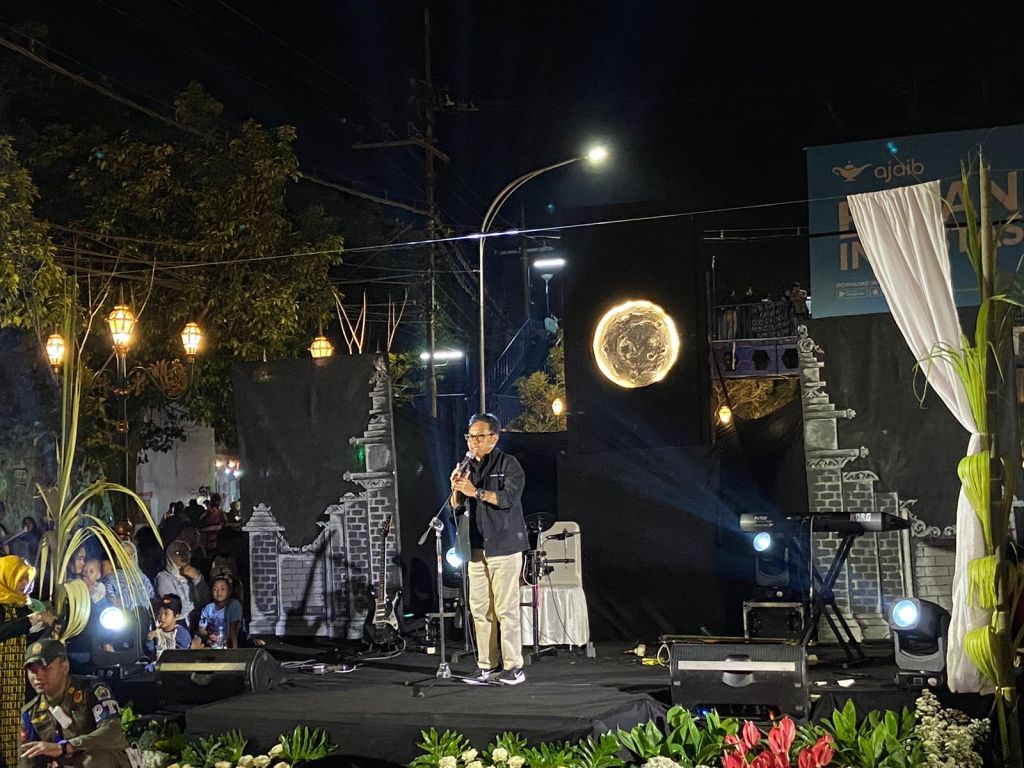 Wali Kota Malang Drs. H. Sutiaji, saat memberi sambutan di Festival Padang Bulan.