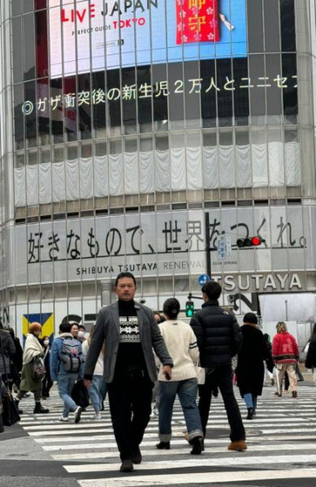 Shibuya Crossing bakal diadopsi di penyeberangan kasih sayang PSC. (faisal)   