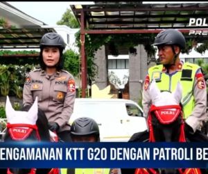 Polri Terjukan Patroli Berkuda Dalam Pengamanan KTT G20