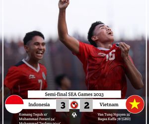 Kalahkan Vietnam dengan 10 Pemain, Indonesiea Melaju ke Final