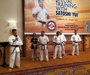 Tjnadra Sridjaha Membuka Latihan Kyokushinkai Dipimpin Guru Besar Satoshi Yui
