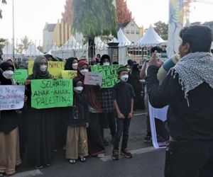 Demo Dukung Kemerdekaan Palestina di Makassar: Ini Bukan Soal Agama, tapi Kemanusiaan