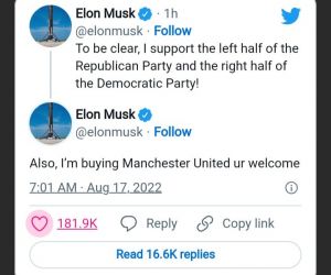 Elon Musk Klaim Beli Manchester United