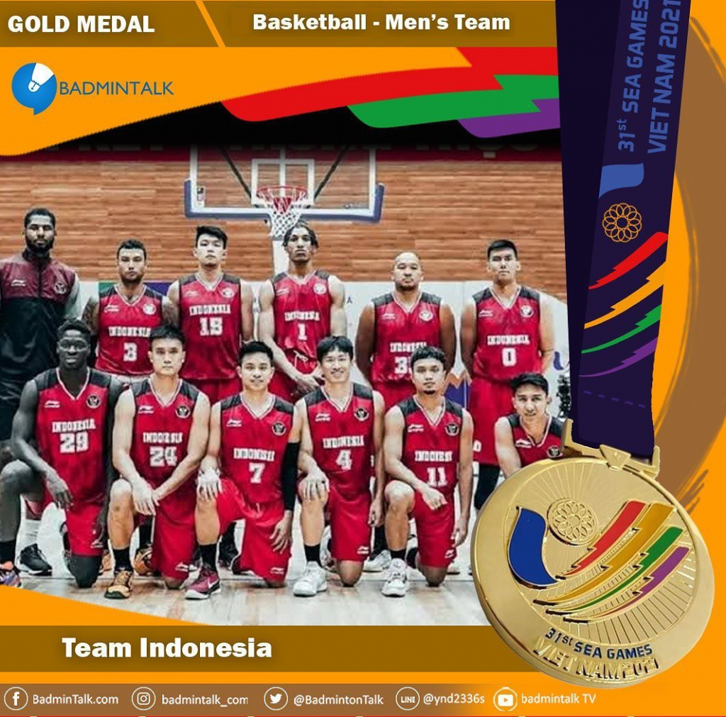 Sejarah Baru, Timnas Basket Indonesia Raih Emas Sea Games 2021